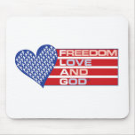 COEUR DE LIBERTÉ TAPIS DE SOURIS