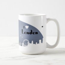 " Coeur de Londres de coeur d'amour "de Londres "j Mugs À Café