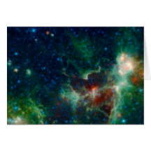 Coeur de NASAs et NASA de nébuleuse d'âme Carte De Vœux