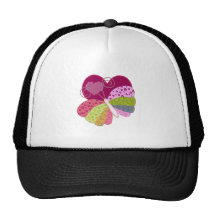 Coeur de papillon de patchwork casquette
