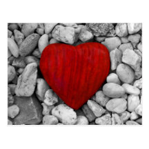 Coeur de pierre carte postale