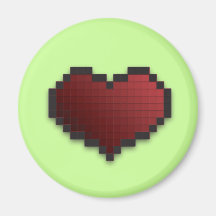 Coeur de pixel aimants pour réfrigérateur