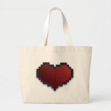 Coeur de pixel sac