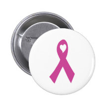 coeur de ruban de conscience de cancer badge avec épingle