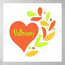 Coeur de salle de bal posters