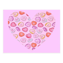 Coeur de sucrerie carte postale