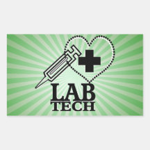 COEUR DE TECH DE LABORATOIRE. SC DE LABORATOIRE MÉ STICKERS EN RECTANGLE