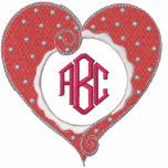Coeur décoré d'un monogramme