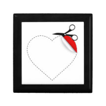 Coeur découpé boîte à babioles