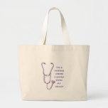 Coeur d'infirmière d'école sac en toile