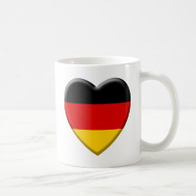 Coeur drapeau j'aime Allemagne Mug