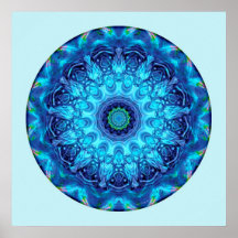 Coeur du mandala 5 de reddition affiche