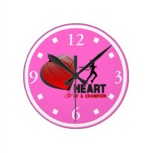 Coeur d'une horloge murale de Madame Runner de cha
