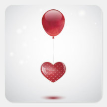 Coeur et ballon adhésifs