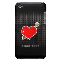 Coeur et flèche de cupidon ; Rocailleux Coque iPod Touch