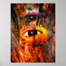 coeur et oeil poster