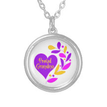 Coeur fier de grand-maman colliers
