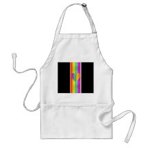 Coeur formel d'arc-en-ciel tabliers