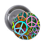 Coeur frais d'amour de paix pin's avec agrafe