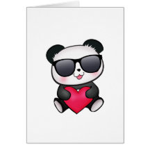 Coeur frais de Saint-Valentin de lunettes de solei Carte De Vœux