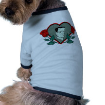 Coeur Frankenstein T-shirt Pour Animal Domestique