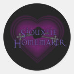 Coeur gothique de ménagère de Siouxsie Autocollants