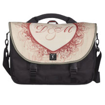 Coeur grunge rose sac ordinateurs portables