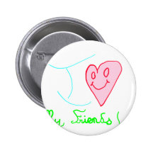 COEUR I LOVE MY FRIENDS.PNG PIN'S