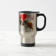 Coeur I ma tasse de St Bernard