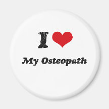 Coeur I mon ostéopathe Magnets Pour Réfrigérateur