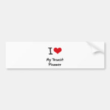 Coeur I mon planificateur de transit Autocollant Pour Voiture