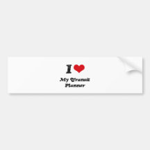 Coeur I mon planificateur de transit Adhésif Pour Voiture