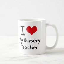 Coeur I mon professeur de crèche Tasse À Café