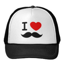 Coeur I/moustaches/moustaches d'amour Casquettes De Camionneur
