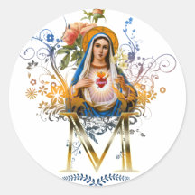 Coeur impeccable de Mary Autocollants