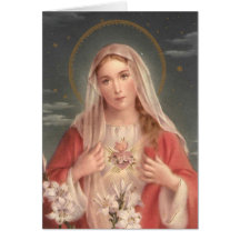 Coeur impeccable de Mary Carte
