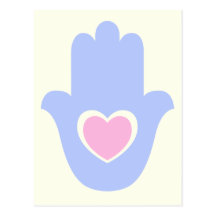 Coeur Kamsa Cartes Postales
