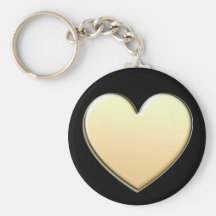 Coeur Keychain d'or Porte-clef