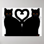 Coeur lumineux de yeux affiches
