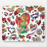 Coeur Mousepad de tatouage Tapis De Souris