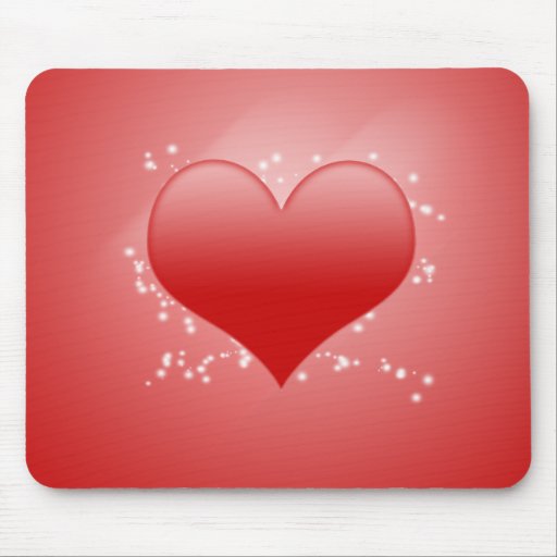 Coeur Mousepad - grand pour la Saint-Valentin ! Tapis De Souris