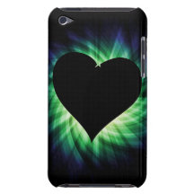 Coeur noir ; Cool Coque Barely There iPod