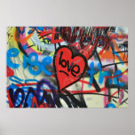 coeur peint affiches