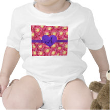 Coeur pourpre de scintillement de rose de rose de  t-shirt