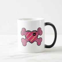Coeur punk et os croisés mug