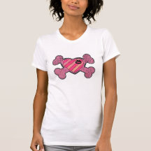 Coeur punk et os croisés t-shirt