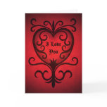 Coeur roman rouge de damassé toute l'occasion cartes