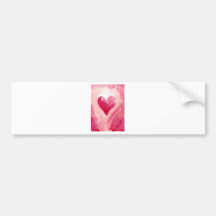 Coeur rose adhésifs pour voiture