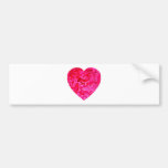 Coeur rose adorable autocollants pour voiture