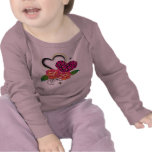 Coeur rose de léopard t-shirts